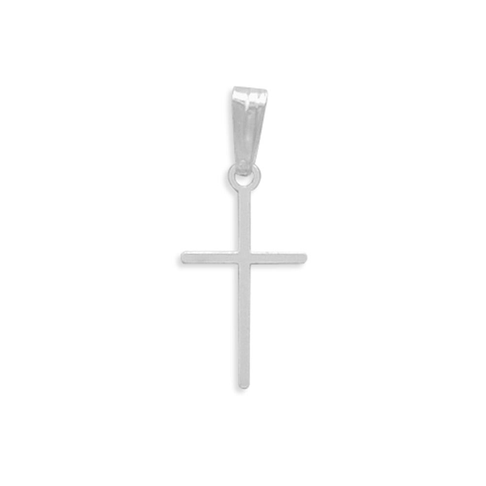 Small Cross Pendant Extra Thin Sterling Silver