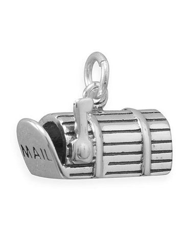 Mailbox US Mail Postal Charm Sterling Silver