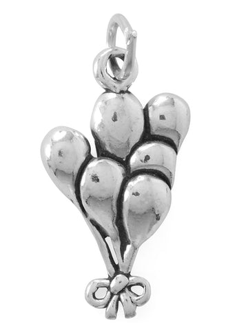 Bunch of Balloons Charm Sterling Silver