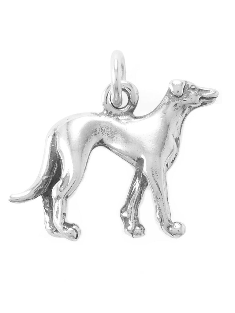 Dog Breed - Greyhound Charm Sterling Silver - Made in the USA
