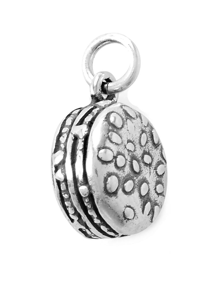 Double Cheeseburger Charm Sterling Silver