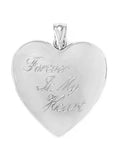 Engraved Forever In My Heart Locket Keepsake Photo and Memory Keeper