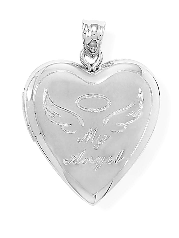 My Angel Heart Locket Keepsake Photo and Memory Keeper