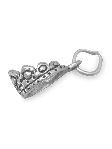 Tiara Crown Charm Sterling Silver