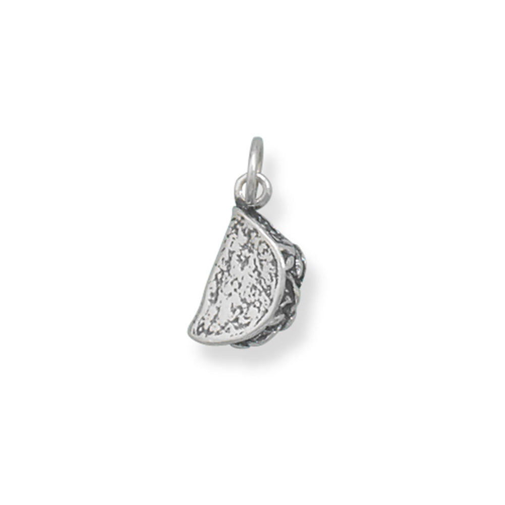 Taco Charm Sterling Silver