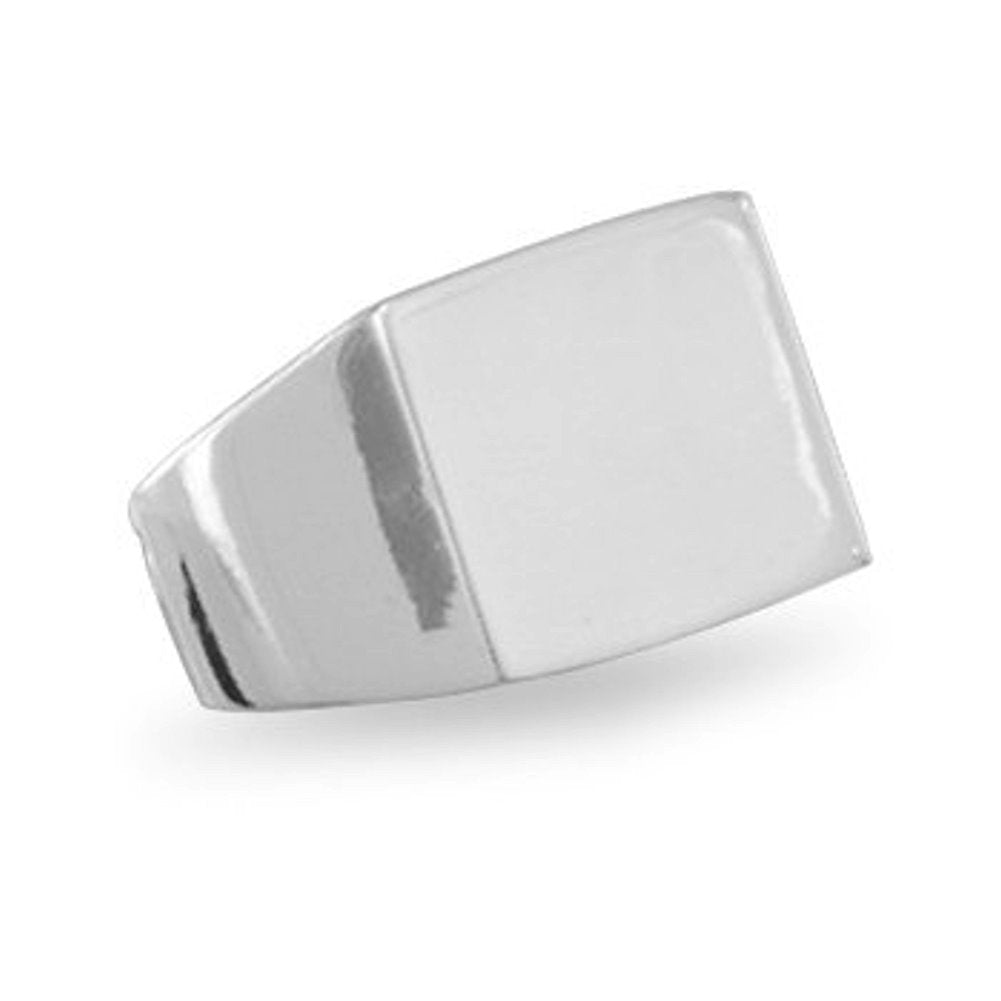Mens Ring Engraveable Sterling Silver