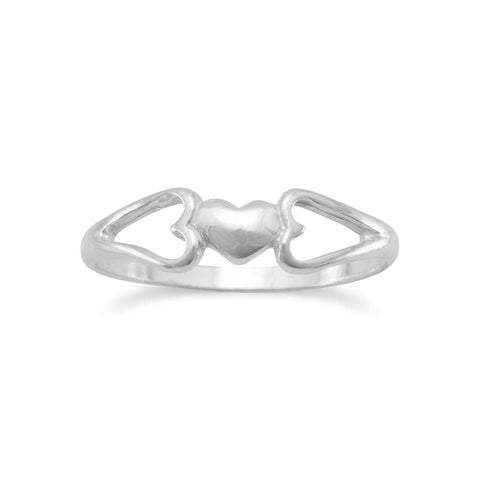 Small Heart Ring Sterling Silver