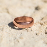 Solid Copper Band Ring 6mm Sizes 6-12 Made in the USA