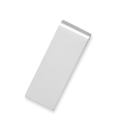 Money Clip Polished Sterling Silver Engravable, Made in the USA