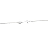 Arrow Ankle Bracelet Anklet Chain Sterling Silver Adjustable Length, 11