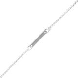 Sterling Silver Anklet wih Small Bar Ankle Bracelet