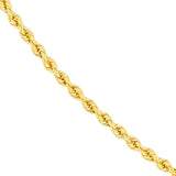 14k Yellow Gold Light Rope Chain 2.9mm, 18-inch