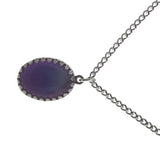 Mood Pendant Necklace Color Changing Stone