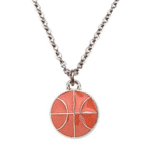 Basketball Necklace with Surgical Steel Chain