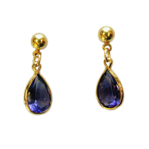 February 14K Gold-filled Earrings with Cubic Zirconia