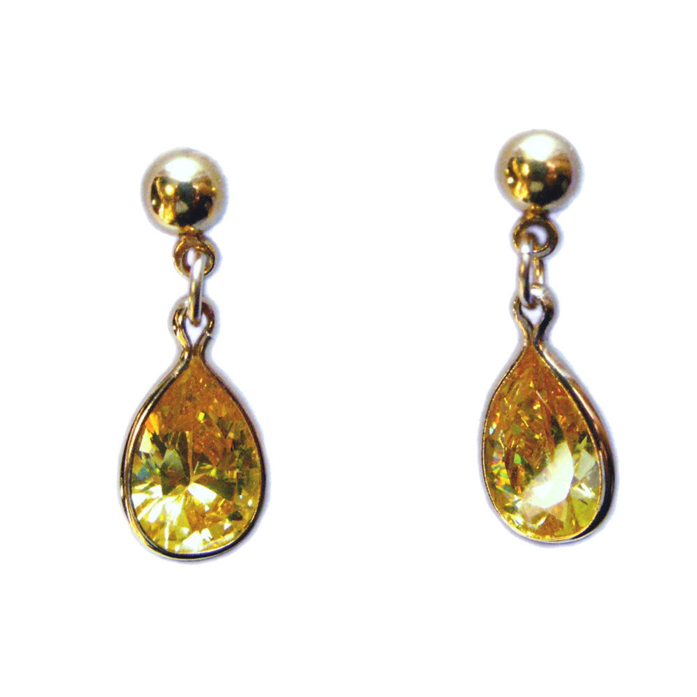 November 14K Gold-filled Earrings with Cubic Zirconia