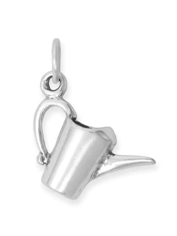 Watering Can Charm Sterling Silver