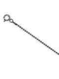 Black Rhodium Bead Pallini Ball Chain Necklace