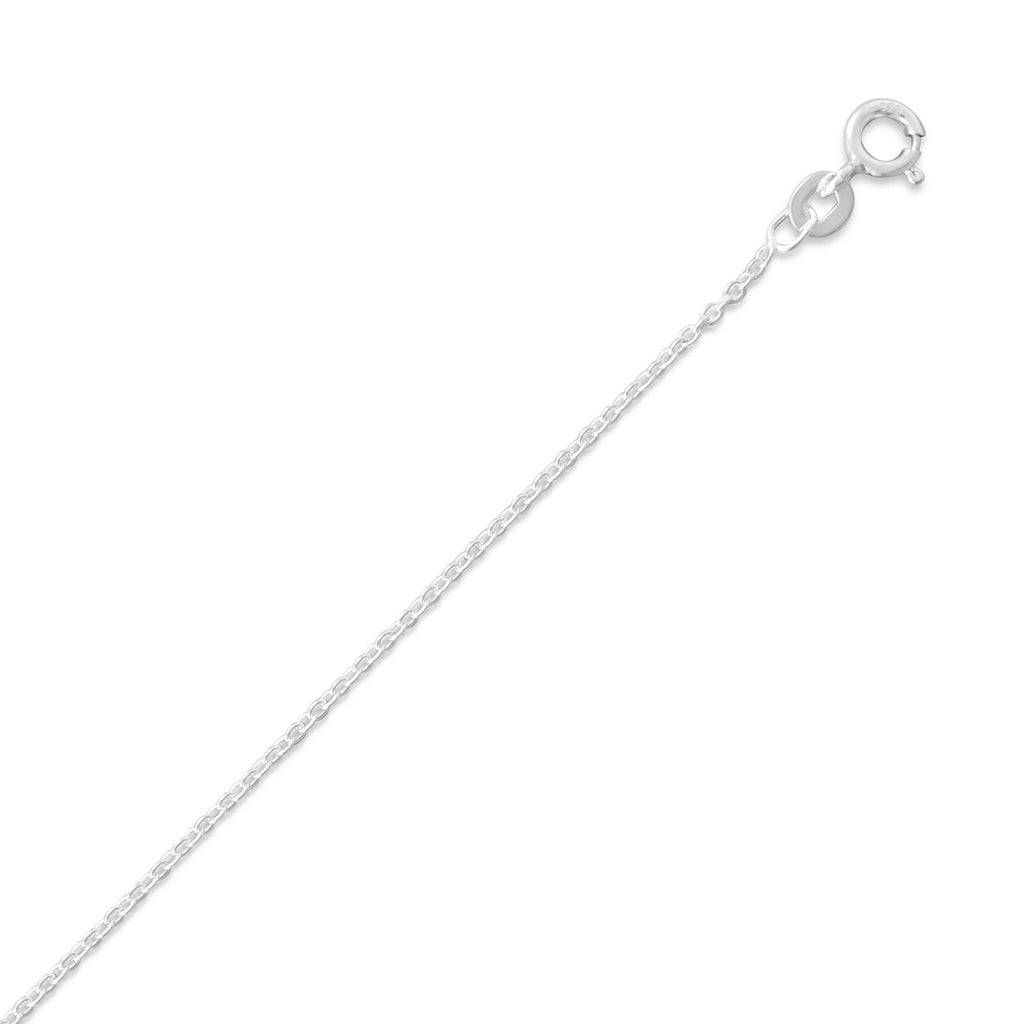 Cable Chain Necklace 1.2mm Wide Sterling Silver