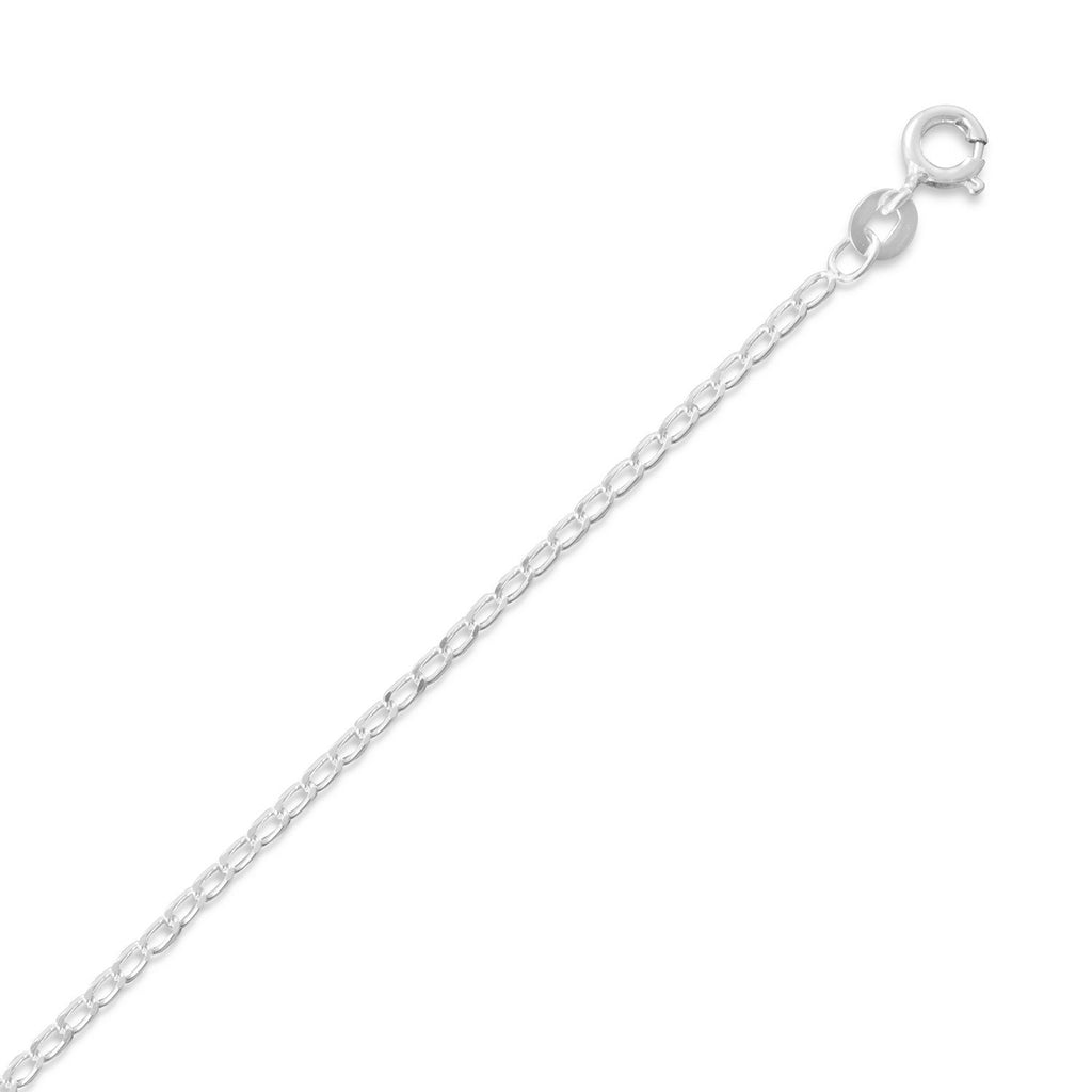 Chaval Chain Necklace 1.6mm Wide Sterling Silver