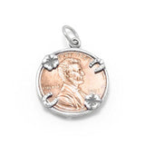 Lucky Penny Holder Sterling Silver Charm - Made in the USA