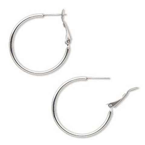 Hoop Earrings 30mm Stainless Steel Post