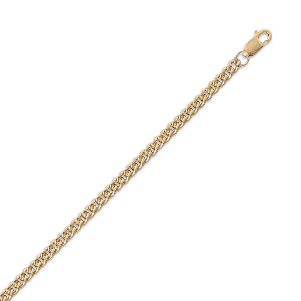 Curb Chain Necklace 2.9mm Width 14K Yellow Gold-filled - Made in the USA