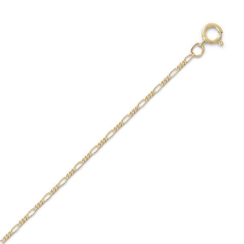 14k Gold-filled Figaro Chain Necklace - Made in the USA