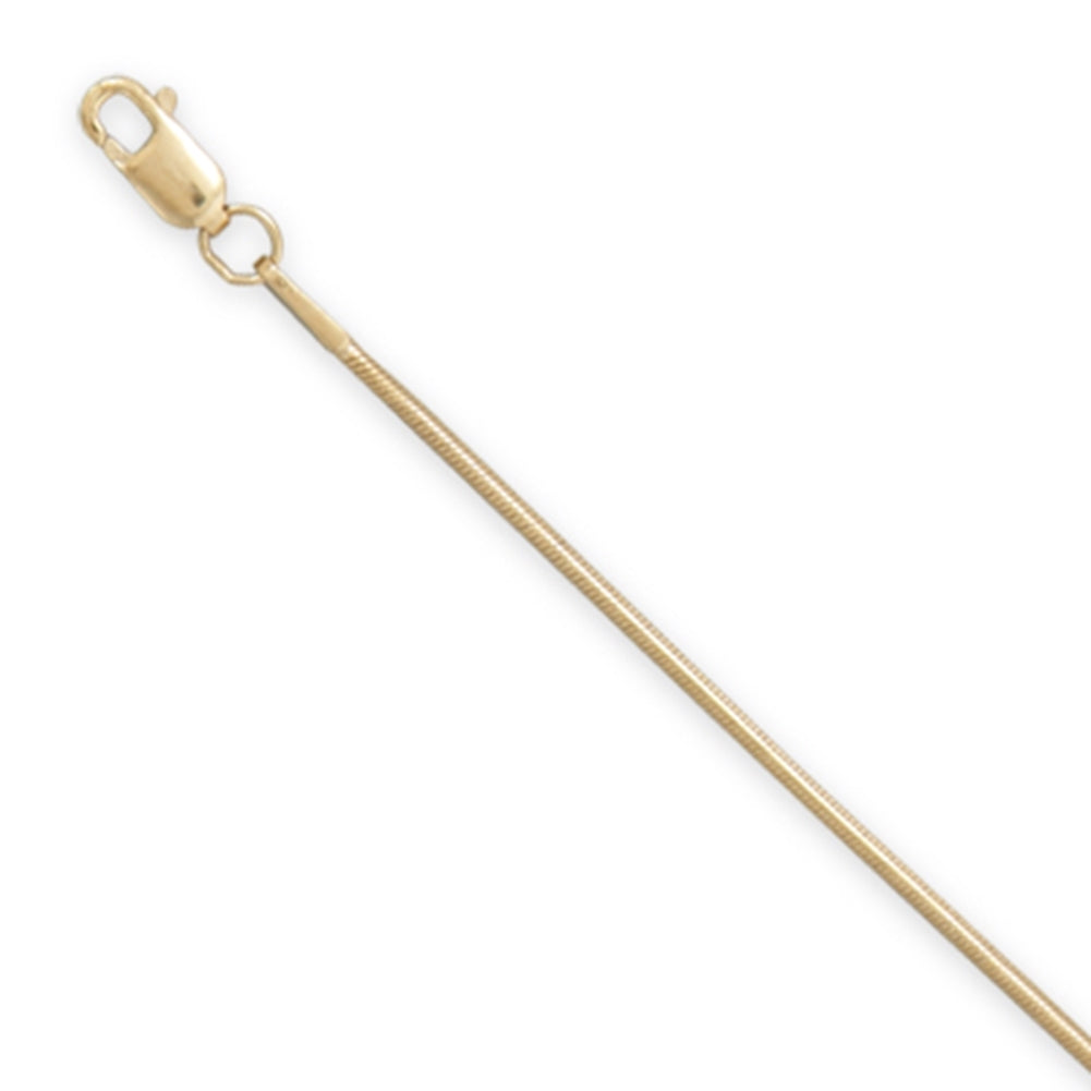 14k Gold-filled Snake Chain with Lobster Clasp - Made in the USA