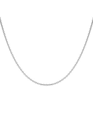 Diamond-cut Cable Chain Necklace Sterling Silver