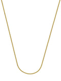 14k Yellow Gold Square Wheat Chain Necklace 0.85mm 020 Gauge