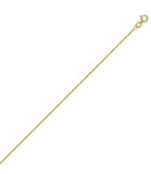 14k Yellow Gold Square Wheat Chain Necklace 0.85mm 020 Gauge