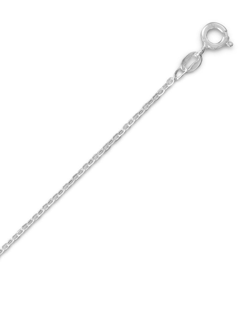 Open Cable Chain Necklace 1.5mm Wide Sterling Silver