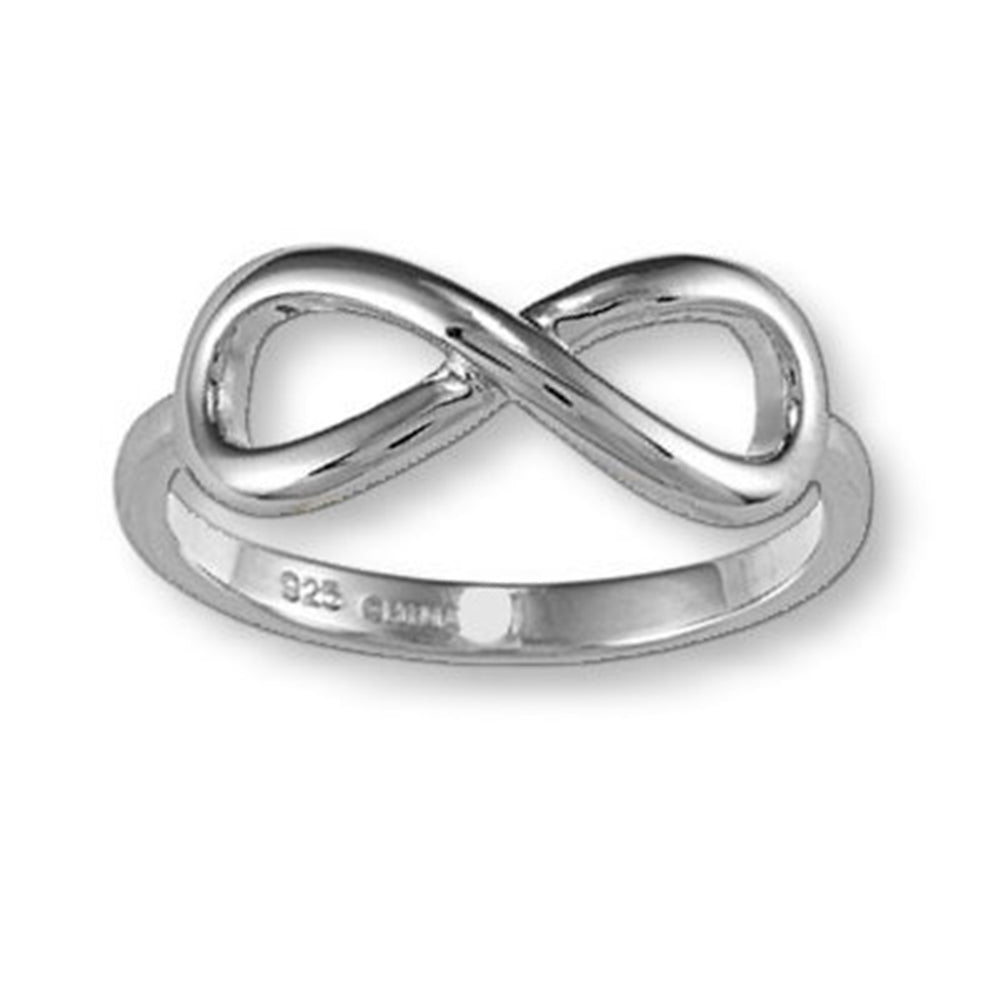Infinity Ring Rhodium on Sterling Silver - Nontarnish
