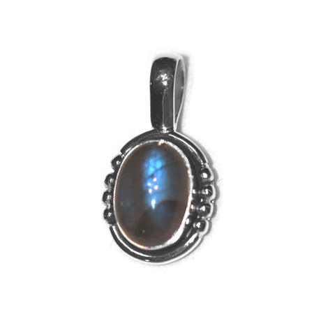 Labradorite Pendant Silver Plate