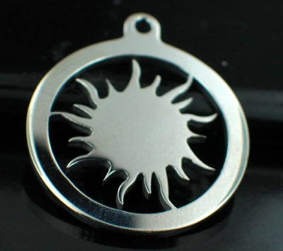 Stainless Steel Sun Pendant