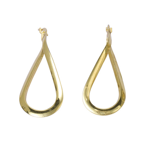 Figure 8 Twist Hoop Earrings Gold-plated on Sterling Silver