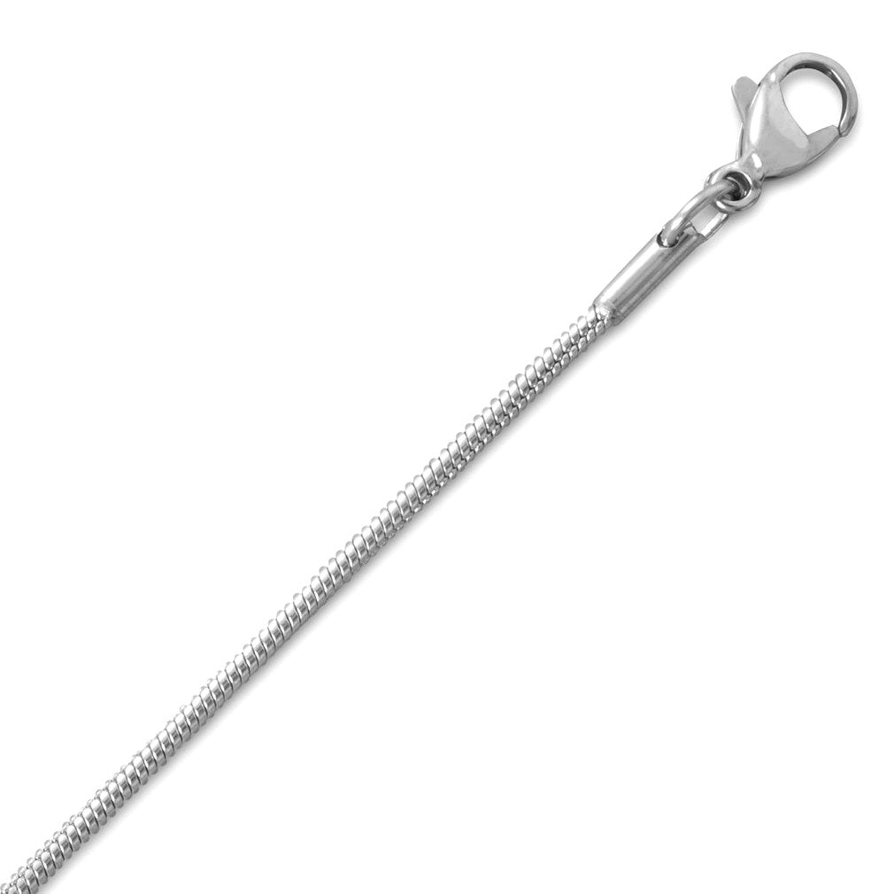 Snake Chain Necklace 1.5mm 316L Stainless Steel Hypoallergenic